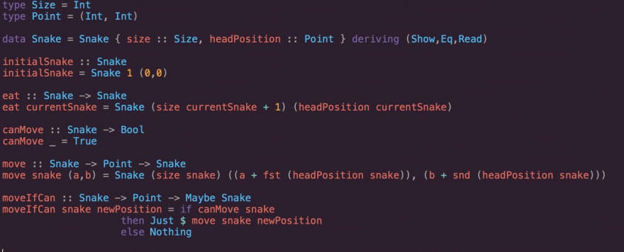 Snake Game in Haskell